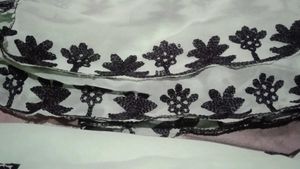 Elegant Embroidered unstitch material.
