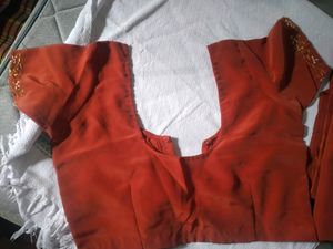 Embroidery Work  Saree With Blouse 🌷