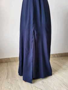 Navy Blue Maxi Dress with Slit