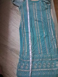 Pure Suit In Lakhanvi Self Embroidery