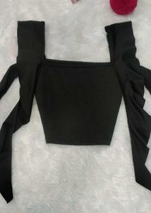 Black Tie Crop Top