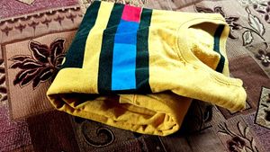 Striped Yellow Sweatshirt