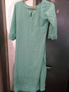 Sea Green Colour Kurta