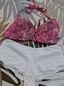 Combo Of Four Imported Fabric Bra N Panty