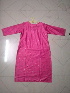 Fasioni Pink Embroidered Kurti