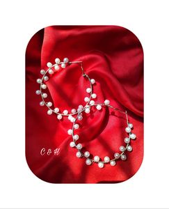 Combo Of 4 Pearl Hoops ...💞