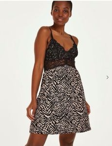 HunkemollerVera Jersey Lace Slip Dress