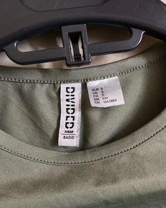 Olive Green Crop Top
