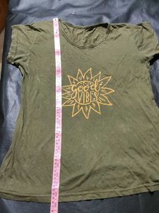 Olive Good Vibes Tee