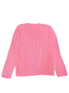 Ralph Lauren Pink Cable Knit Sweater