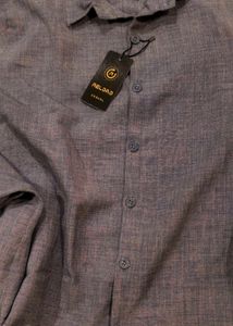 Grey Linen Co-ord Set For Man