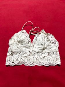 Victoria’s Secret PINK Lace Bralette – White