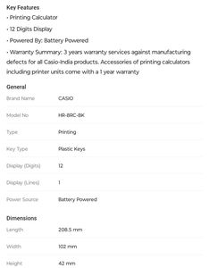 Brand New Casio Billing And Printing Calculator