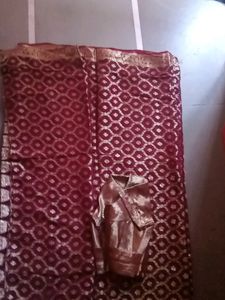 Bridal Designer Saree And Blouse