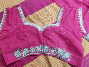 Beautiful Pink Party Wear Saree