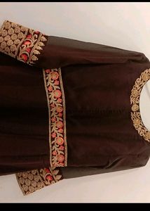 Women Anarkali Floor Tuch Suit Pant With