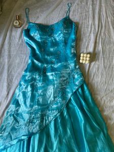 vintage aqua dress