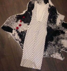 Zara polka dot fitted dress