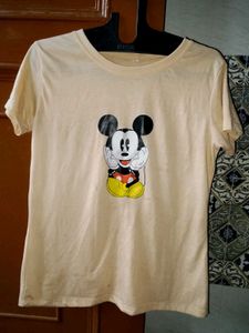 Printed Elegant Short Sleeve Round Neck Tshirt...