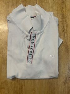 White  Polo Shirt, Size Large
