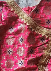 Firstcry Salwar Suit And Dupatta With No Pant For 6-12 Months Baby Girl Dress