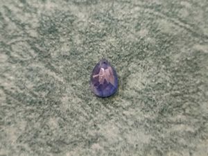 Blue Faceted Teardrop Gemstone Pendant