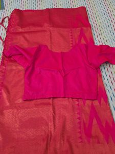 party wear saree with blouse