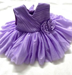 Sleeveless Glitter Georgette Party Frock