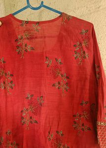 Elegant Pink Embroidered Kurta