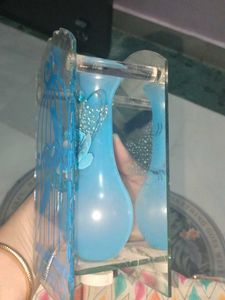 Blue Birdcage Resin Art