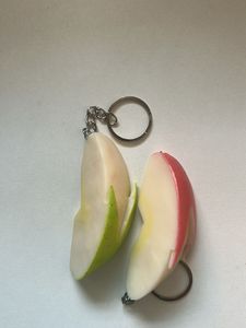 Apple Slice Keychain 🍏🍎