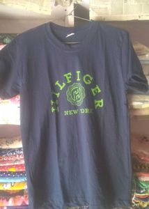 Creative Navy Blue T-Shirt And Half Lower