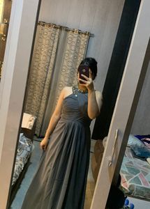 Elegant Grey Ethnic Gown🦋❤️🎀