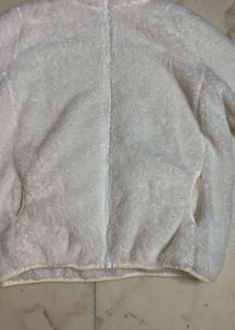 Cozy White Fleece Jacket