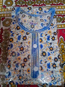 Floral Print Pant And Kurta Set