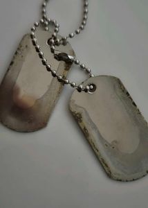 Silver soldier pendant necklace
