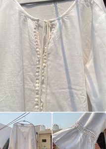 Boho White Tassel Bell Sleeves Top