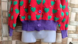 Red Heart Cardigan