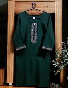 Green Woollen Kurta