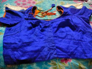 Nevy Blue Colour Free Size Blouse.