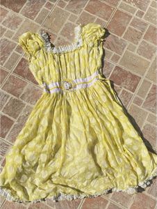 Yellow Floral Baby Dress