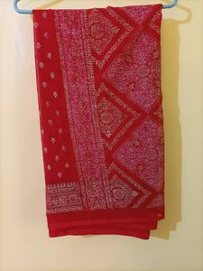 Red And Green Colour Saree