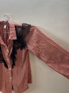 Cute Korean Lace Shirt Top