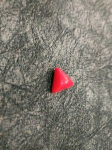 Red Triangle Bead Gemstone