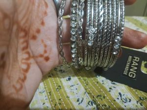 Silver Bangle Set