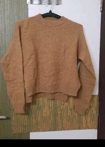 Cozy Brown Knit Sweater