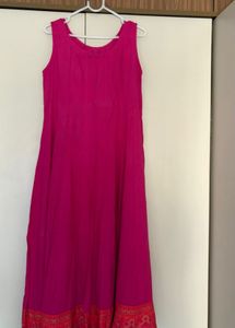 Magenta Ethnic Dress
