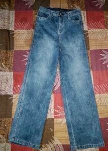 Wide Leg Denim Jeans
