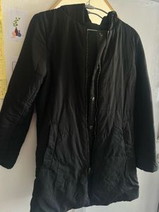 Two Way Parka Jacket With Cinched Waist