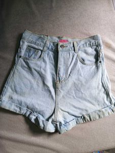 Light Blue Denim Shorts